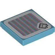 Tile 2 x 2 with Fliprus and Barcode Print (Sticker)