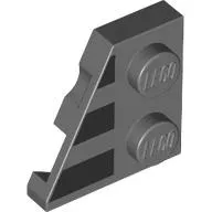 Wedge Plate 2 x 2 Left with 3 Black Stripes print