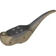 Animal Body Part, Dinosaur, Raptor Body with Sand Blue Markings Print