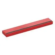 Tile 1 x 6 with Silver Stripe print