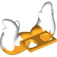Minifig Hipwear Tail Fox, Double, White Tip Pattern