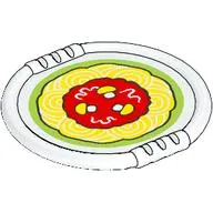 Duplo Disk with Spaghetti print