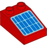 Duplo Brick 3 x 2 Slope 33° with Solar Panel print