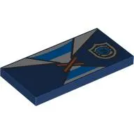 Tile 2 x 4 with Dark Blue Tunic, White/Blue Striped Shirt print