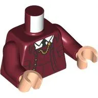 Torso, Conductor, Jacket, Gold Watch Chain, White Shirt, Black Tie print, Dark Red Arms, Light Nougat Hands