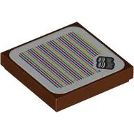 Tile 2 x 2 with Bongoos and Barcode Print (Sticker)