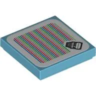 Tile 2 x 2 with Funky Kong and Barcode Print (Sticker)