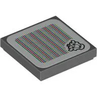Tile 2 x 2 with Dry Bowser and Barcode Print (Sticker)