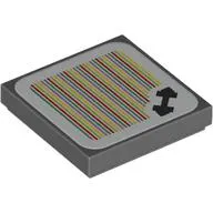 Tile 2 x 2 with Halter Weights and Barcode Print (Sticker)