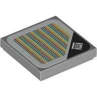 Tile 2 x 2 with Treasure Chest and Barcode Print (Sticker)