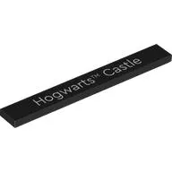 Tile 1 x 8 with 'Hogwarts Castle' print