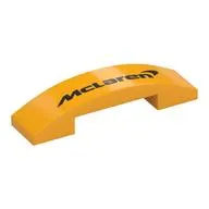 Brick Curved 4 x 1 Double with No Studs and Black 'McLaren' Print
