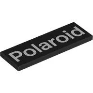 Tile 2 x 6 with White 'POLAROID' print