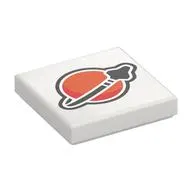 Tile 2 x 2 with Modern Classic Space Logo print