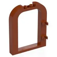 Door Frame 1 x 6 x 6 1/3 with Rounded Top, Clips