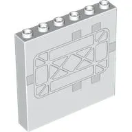 Panel 1 x 6 x 5 with Light Bluish Grey Conduits print