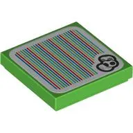 Tile 2 x 2 with Yoshi Eggs and Barcode Print (Sticker)