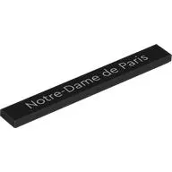 Tile 1 x 8 with 'Notre-Dame de Paris' print