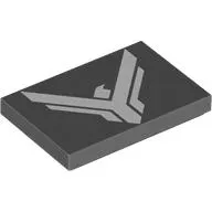 Tile 2 x 3 with White Atreides Bird Insignia print