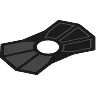 Neckwear Cape, Pauldron with Dark Bluish Gray Shapes print