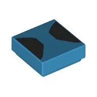 Tile 1 x 1 with Black Shapes print