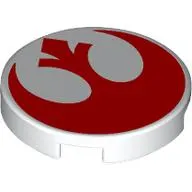 Tile Round 2 x 2 with Red Rebels Sign print