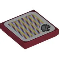 Tile 2 x 2 with Couch and Barcode Print (Sticker)