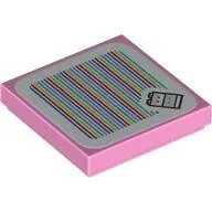 Tile 2 x 2 with Yoshi and Barcode Print (Sticker)
