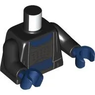 Torso, Black Cloak, Armor, Dark Blue Shirt print, Black Arms, Dark Blue Hands