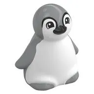 Duplo Animal Penguin, Baby with Light Bluish Grey Back, Black Beak Print