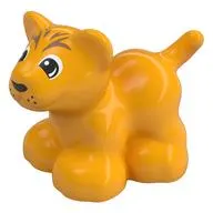 Duplo Animal, Lion Cub with Black Eyes print