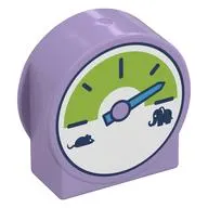 Duplo Brick 1 x 3 x 2 Round Top with Scale Gauge, Mouse, Elephant print