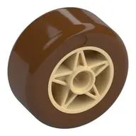 Wheel 30 x 20 with Reddish Brown Tire Pattern