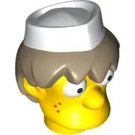 Minifig Head Special, Simpsons, Head Greasy Teen