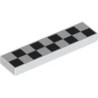 Tile 1 x 4 with Black Squares print