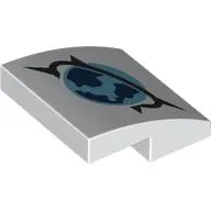 Brick Curved 2 x 2 x 2/3 with Arctic Explorer Symbol print