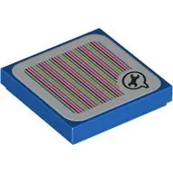 Tile 2 x 2 with Spanner in Speech Bubble and Barcode Print (Sticker)