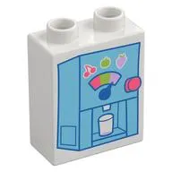 Duplo Brick 1 x 2 x 2 with Soft Serve Machine print