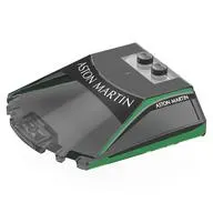 Windscreen 6 x 6 x 1 1/3 with 'ASTON MARTIN', Green Frame print