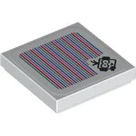 Tile 2 x 2 with Lakitu with Headset and Barcode Print (Sticker)