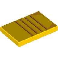Tile 2 x 3 with Reddish Brown/Dark Orange Stripes / Radiator print