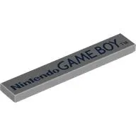 Tile 1 x 6 with Dark Blue 'Nintendo GAME BOY TM' print