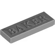 Tile 1 x 3 with 'BAKER' print