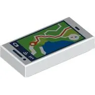 Tile 1 x 2 with Smart Phone, Navigation Screen print