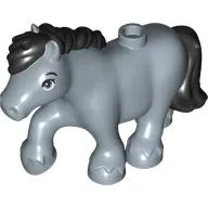 Animal, Pony with Black Mane, Tail pattern