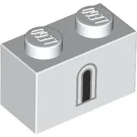 Brick 1 x 2 with Light Bluish Grey/Black Window print