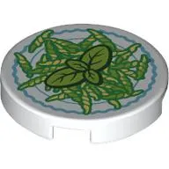 Tile Round 2 x 2 with Trofie print