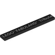 Tile 1 x 8 with 'LEGO Fabuland Tribute' print