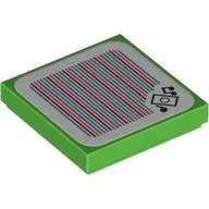 Tile 2 x 2 with iPod, Music Notes, Barcode print (Sticker)