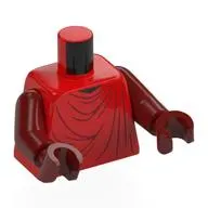 Torso Imperial Royal Guard Robe, Back Printing Print, Dark Red Arms and Hands